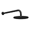 Huxley Matt Black 200mm Shower Head & Fixed Wall Mounted Arm