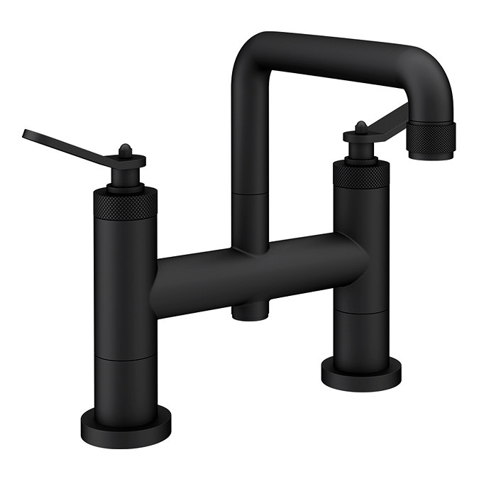 Huxley Matt Black Bath Filler