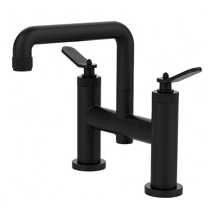 Huxley Matt Black Bath Filler