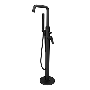 Huxley Matt Black Freestanding Bath Shower Mixer Tap