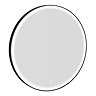 Huxley Matt Black Round 700mm LED Mirror with Anti-Fog, Touch Control & Colour Changing Light