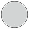 Huxley Matt Black Round 700mm LED Mirror with Anti-Fog, Touch Control & Colour Changing Light