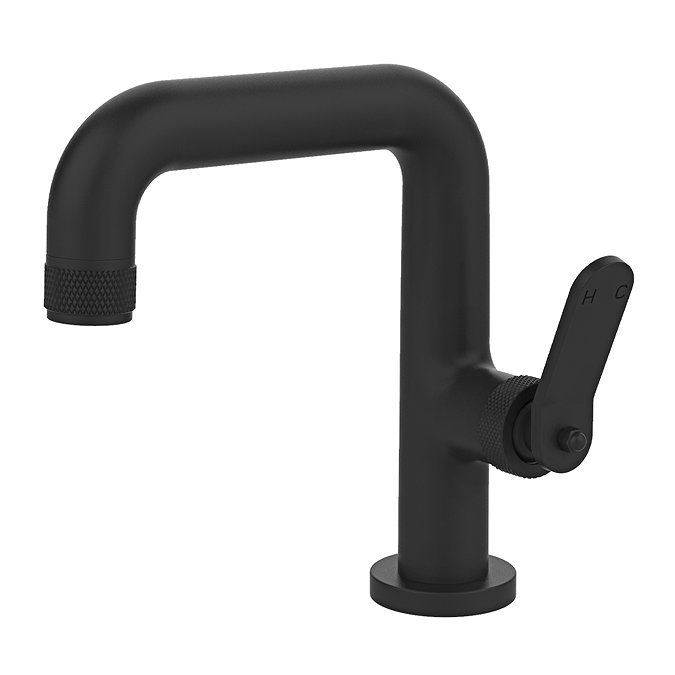 Huxley Matt Black Mono Basin Mixer Tap