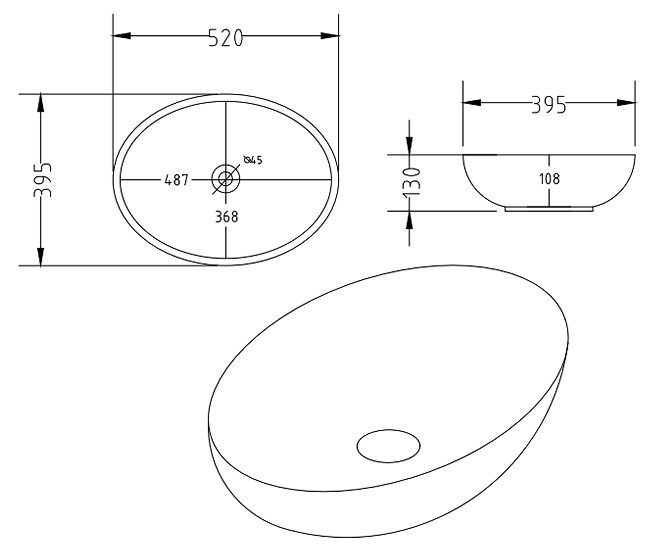 Huxley Oak & Matt Black 600mm Vanity Suite with Oval Basin, Complete Wall Hung Toilet & Matt Black Flush