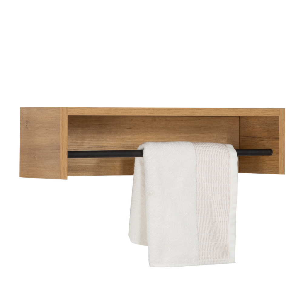 Wall shelf with towel fashion bar target