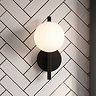 Huxley Wall Mounted Light Matt Black + White