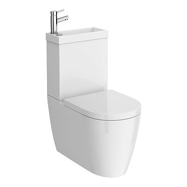 Iconic Space Saving Combined Two-In-One Wash Basin + Toilet