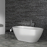 Ideal Standard Adapto 1550 x 750mm Oval Freestanding Double Ended Bath with Clicker Waste - T465901