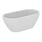 Ideal Standard Adapto 1550 x 750mm Oval Freestanding Double Ended Bath with Clicker Waste - T465901