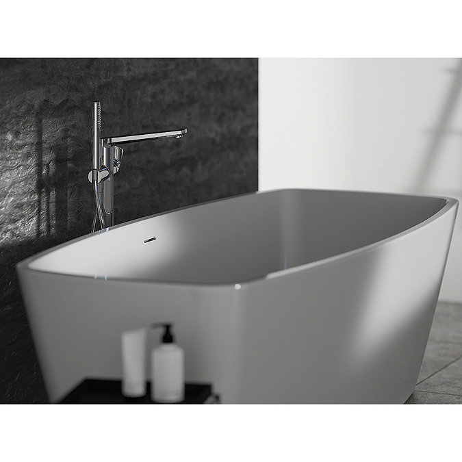 Ideal Standard Adapto 1550 x 800mm Freestanding Double Ended Bath with Clicker Waste - T465801 Feat