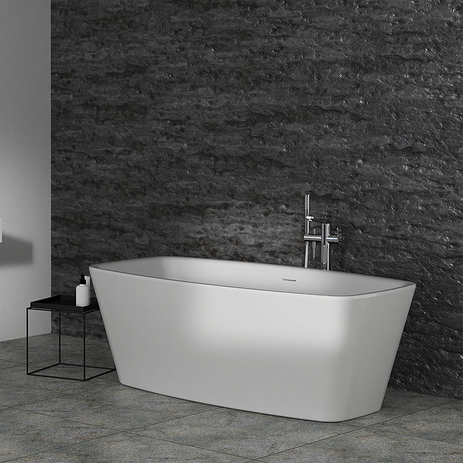 Ideal Standard Adapto 1550 x 800mm Freestanding Double Ended Bath with Clicker Waste - T465801 Stan