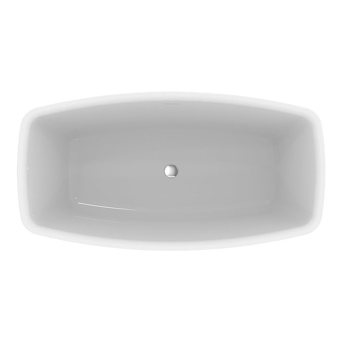 Ideal Standard Adapto 1550 x 800mm Freestanding Double Ended Bath with Clicker Waste - T465801  In B
