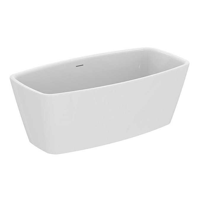 Ideal Standard Adapto 1550 x 800mm Freestanding Double Ended Bath with Clicker Waste - T465801 Large