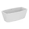 Ideal Standard Adapto 1550 x 800mm Freestanding Double Ended Bath with Clicker Waste - T465801 Large