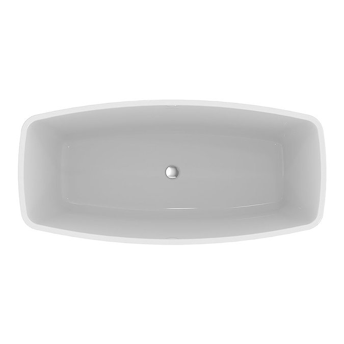 Ideal Standard Adapto 1700 x 800mm Freestanding Double Ended Bath with Clicker Waste - T465701 Prof