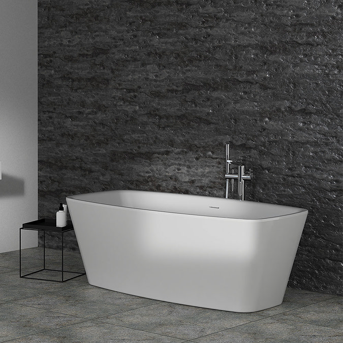 Ideal Standard Adapto 1700 x 800mm Freestanding Double Ended Bath with Clicker Waste - T465701  In Bathroom Large Image