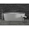 Ideal Standard Adapto 1800 x 800mm D-Shape Freestanding Bath with Clicker Waste - T466001  In Bathro