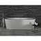 Ideal Standard Adapto 1800 x 800mm D-Shape Freestanding Bath with Clicker Waste - T466001 In Bathro