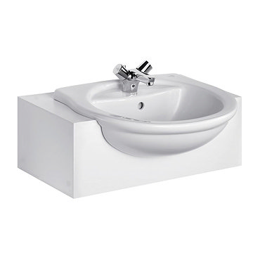 Ideal Standard Alto 55cm 1TH Semi-Countertop Washbasin  Profile Large Image