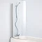 Ideal Standard Alto Curved Shower Bath Screen - E7607AA Large Image