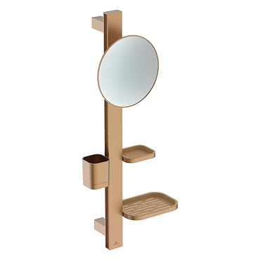 Ideal Standard Alu+ Bronze 200mm Mirror & Beauty Bar