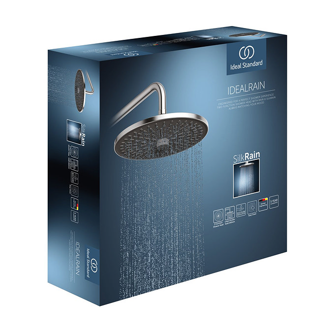 Ideal Standard Alu+ Chrome 260mm Round Shower Head 2 Function