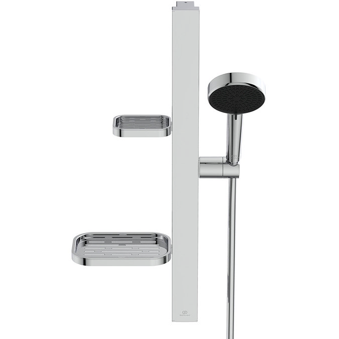 Ideal Standard Alu+ Chrome Slider Rail with 100mm 2 Function Shower Handset