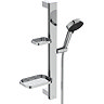 Ideal Standard Alu+ Chrome Slider Rail with 100mm 2 Function Shower Handset