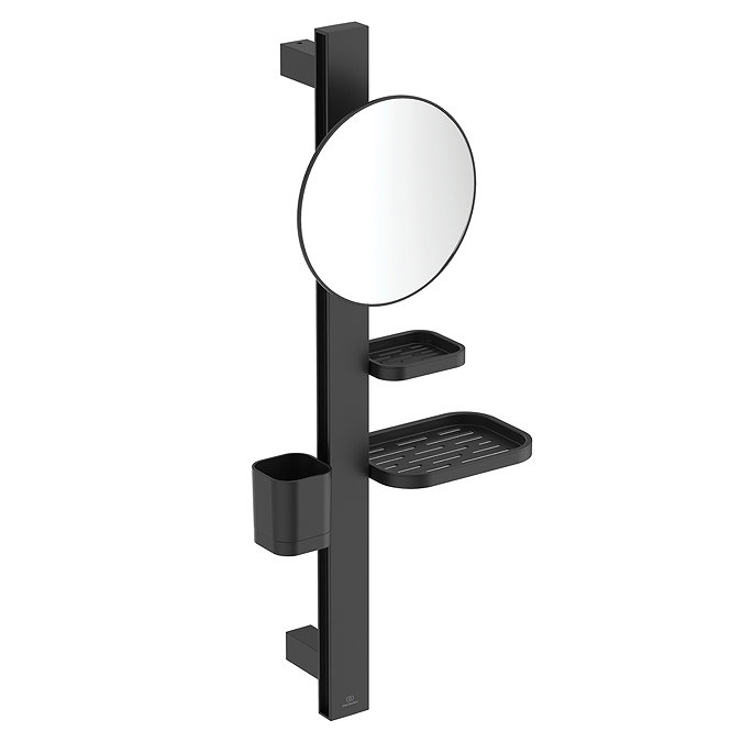 Ideal Standard Alu+ Silk Black 200mm Mirror & Beauty Bar