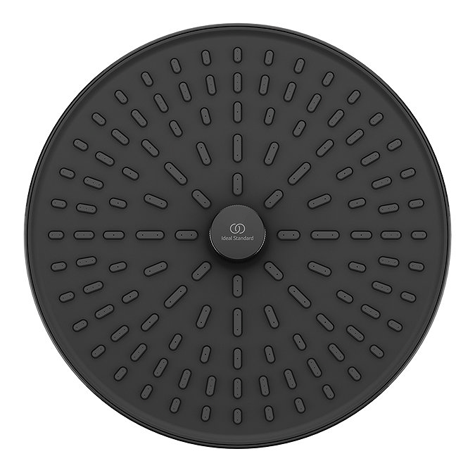 Ideal Standard ALU+ Silk Black 260mm Round Shower Head 2 Function