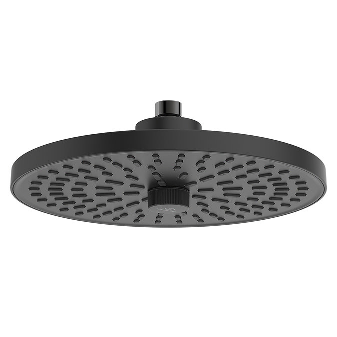 Ideal Standard ALU+ Silk Black 260mm Round Shower Head 2 Function