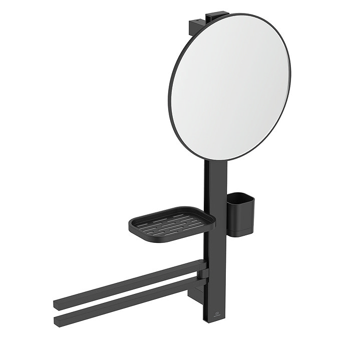 Ideal Standard Alu+ Silk Black 320mm Mirror & Beauty Bar