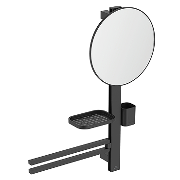 Ideal Standard Alu+ Silk Black 320mm Mirror & Beauty Bar