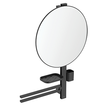 Ideal Standard Alu+ Silk Black 500mm Mirror & Beauty Bar