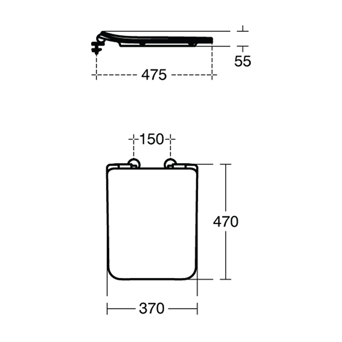 Ideal Standard Caffaro Close Coupled Back To Wall WC + Soft Close Seat