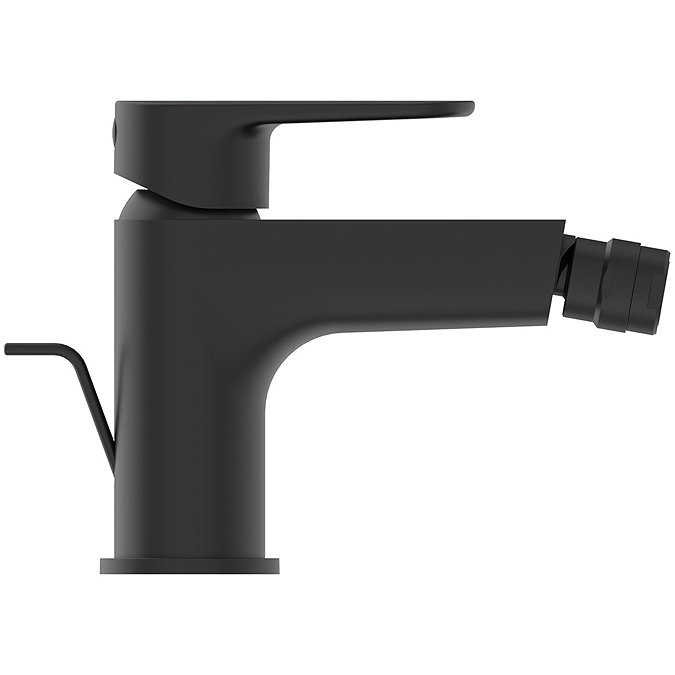 Ideal Standard Cerafine O Silk Black Bidet Mixer with Pop-up Waste  Profile Large Image