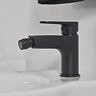 Ideal Standard Cerafine O Silk Black Bidet Mixer with Pop-up Waste  Feature Large Image