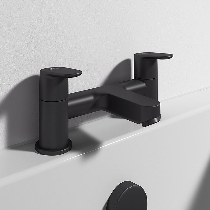 Ideal Standard Cerafine O Silk Black Dual Control Bath Filler  Feature Large Image