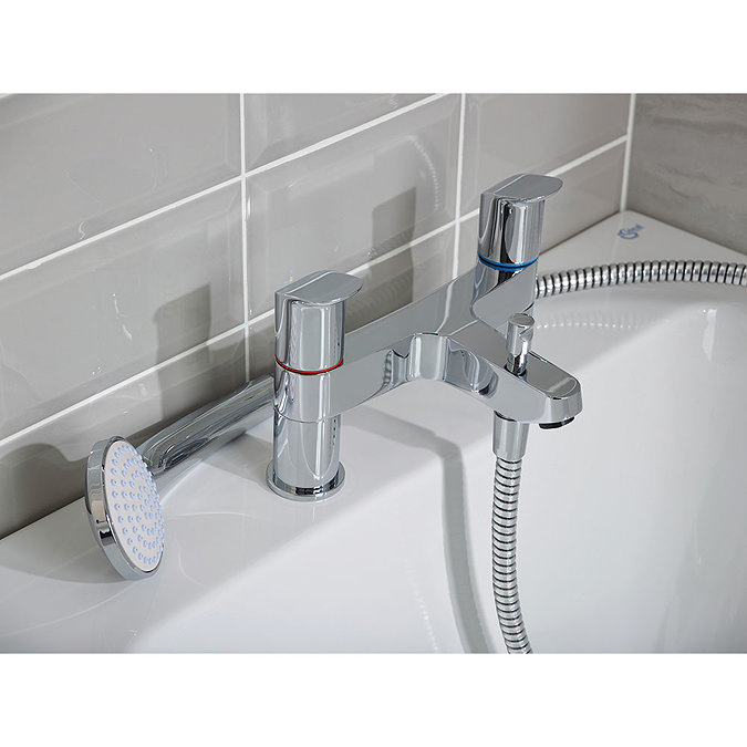 Ideal Standard Ceraflex 2 Hole Bath Shower Mixer - B1823AA  additional Large Image