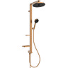 Ideal Standard Ceraflow Alu+ Bronze Shower Kit with Fixed Head & Handset