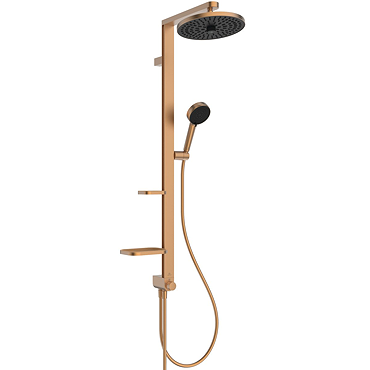 Ideal Standard Ceraflow Alu+ Bronze Shower Kit with Fixed Head & Handset