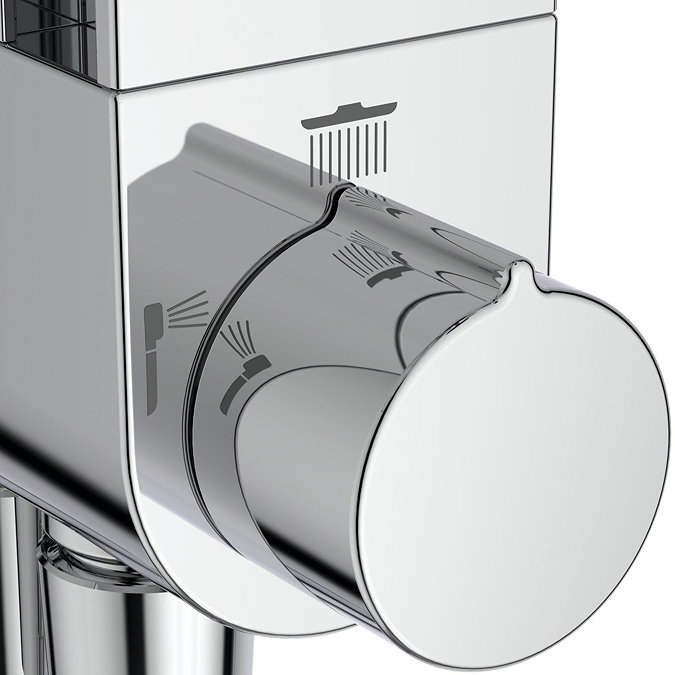 Ideal Standard Ceraflow Alu+ Chrome Shower Kit with Fixed Head & Handset