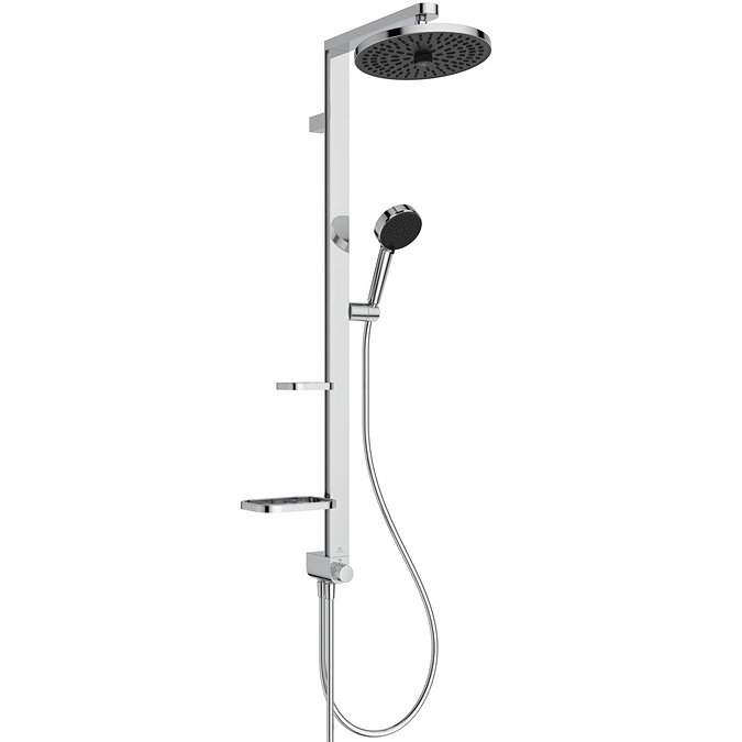 Ideal Standard Ceraflow Alu+ Chrome Shower Kit with Fixed Head & Handset