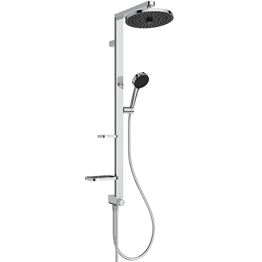 Ideal Standard Ceraflow Alu+ Chrome Shower Kit with Fixed Head & Handset