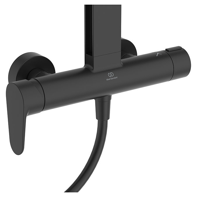Ideal Standard Ceraflow Alu+ Silk Black Exposed Shower System