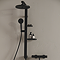 Ideal Standard Ceraflow Alu+ Silk Black Shower Kit with Fixed Head & Handset