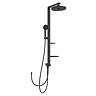Ideal Standard Ceraflow Alu+ Silk Black Shower Kit with Fixed Head & Handset