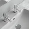 Ideal Standard Ceraline Basin Pillar Taps - BC184AA  In Bathroom Large Image