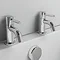 Ideal Standard Ceraline Bath Pillar Taps - BC187AA  In Bathroom Large Image