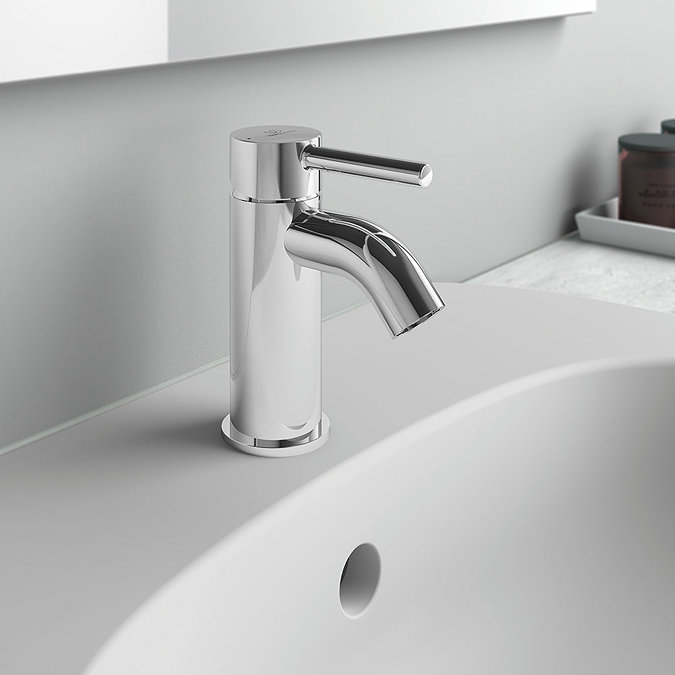 Ideal Standard Ceraline Mini Basin Mixer - BC185AA  In Bathroom Large Image